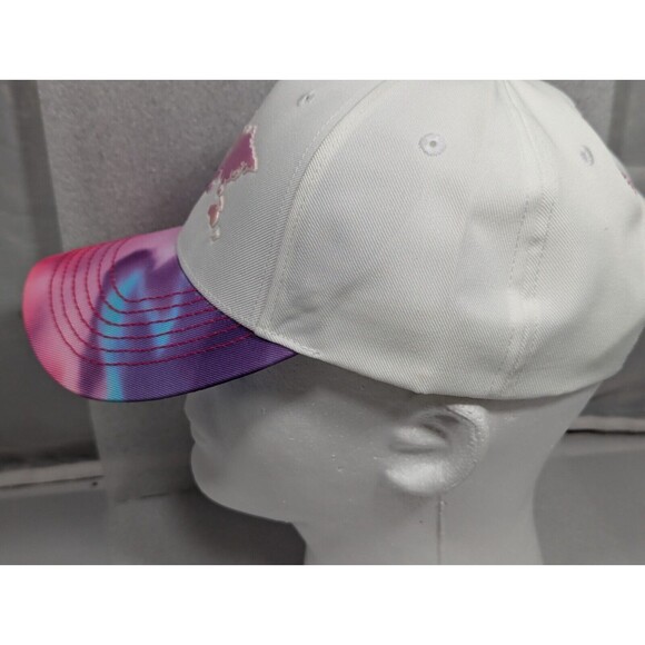 Wanderlust Logo World Globe Map Women's Hat White Baseball Cap Adjustable - Picture 5 of 7